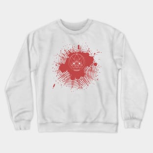 Sacred Geometry (The Skull) on Blood Splatter Crewneck Sweatshirt